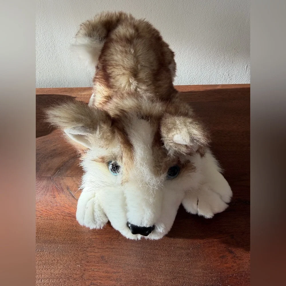 Folkmanis Puppets Wolf Pup Hand Puppet Plush - Picture 1 of 11